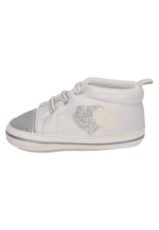 Sterntaler Babyschuh mit elastischen Schnürsenkeln in lichtgrau Lagerräumung