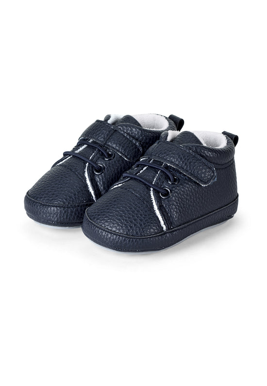Sterntaler Babyschuh aus Kunstleder, Marine und Weiß