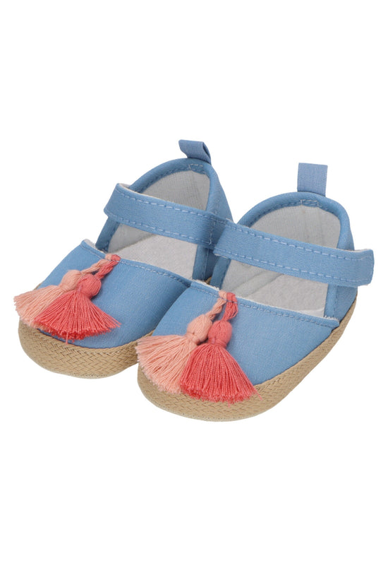 Sterntaler Baby Ballerina im Jeanslook mit Quastern in graublau Kauf eins, bekomm eins gratis