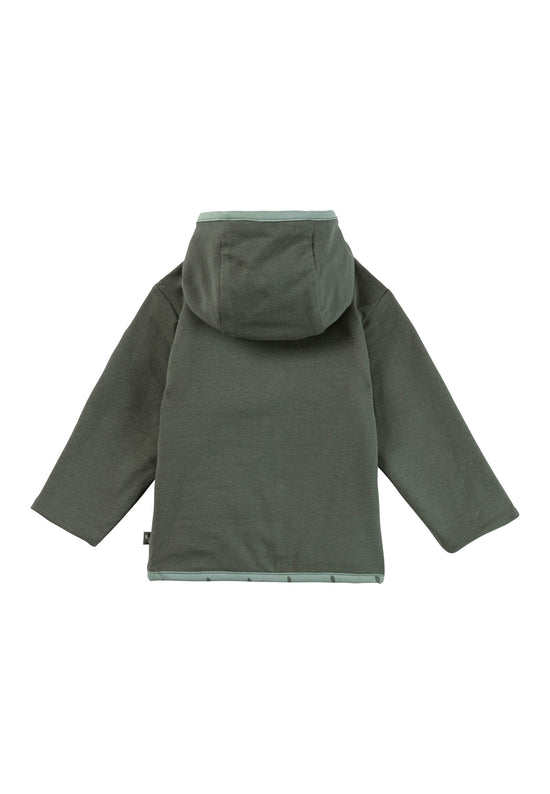 Sterntaler Wendejacke aus Baumwolljersey mit Blätterdruck Letzte 3 Tage