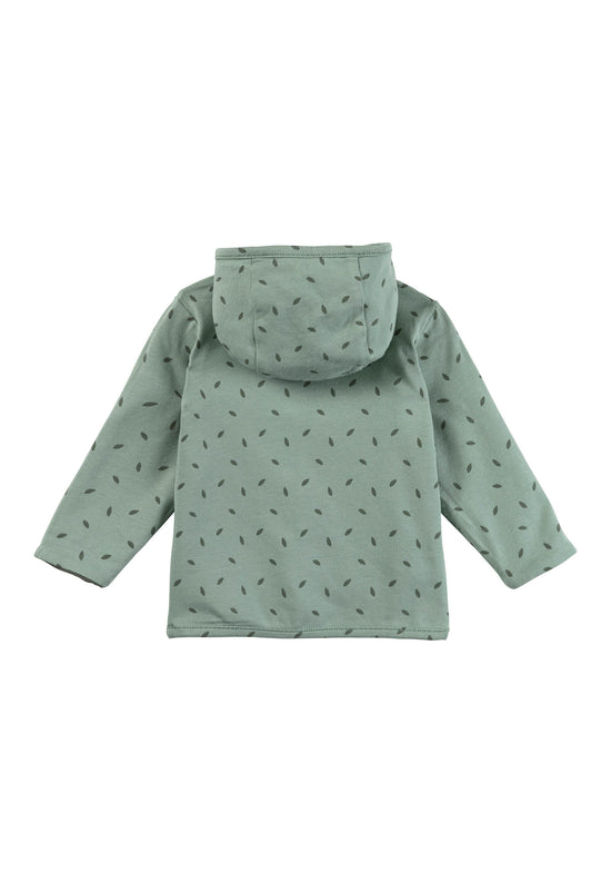 Sterntaler Wendejacke aus Baumwolljersey mit Blätterdruck Letzte 3 Tage