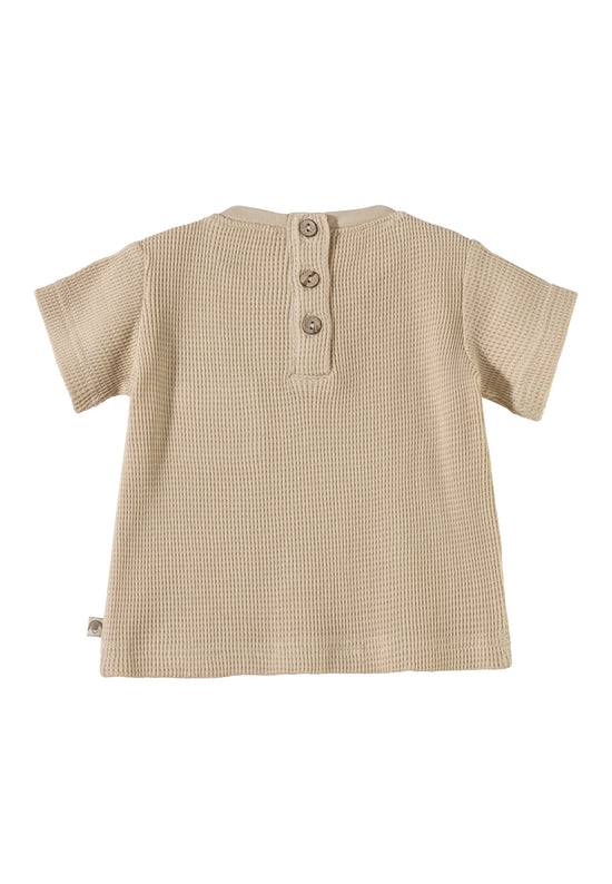 Sterntaler T-Shirt mit Applikation von Hase Happy in beige Nur für heute