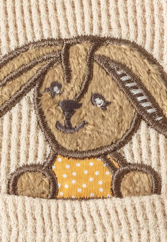Sterntaler T-Shirt mit Applikation von Hase Happy in beige Nur für heute