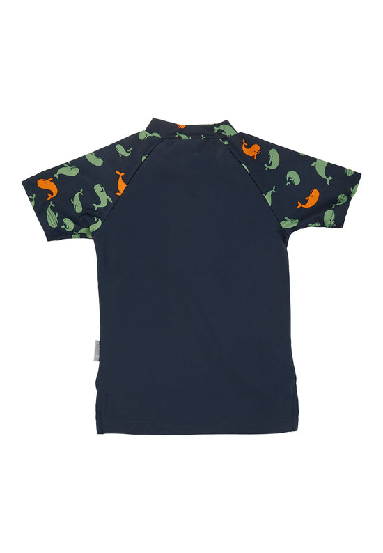 Sterntaler Kurzarm-Schwimmshirt in Marine mit Motiv Wale Super Rabatt