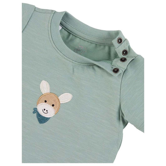 Sterntaler GOTS Kurzarm-Shirt mit Esel Emmi Applikation 50% Rabatt mit kostenlosem Versand