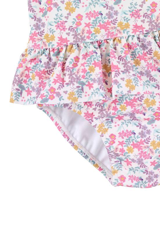 Sterntaler Kinder Badeanzug bedruckt mit Blumen in ecru Rabatte dieses Monats