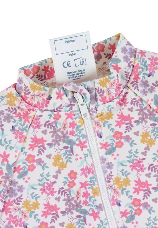 Sterntaler Schwimmshirt bedruckt mit Blumen in ecru 2025
