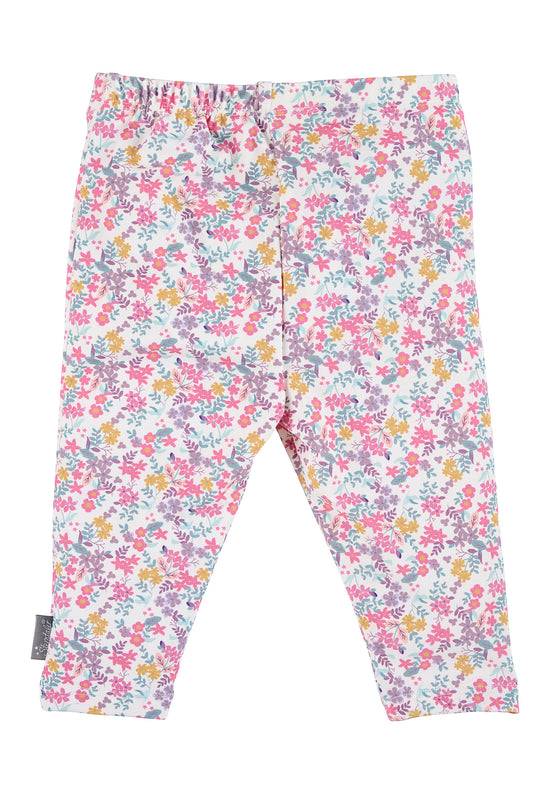 Sterntaler Leggings bedruckt mit Blumen in ecru Hotsell