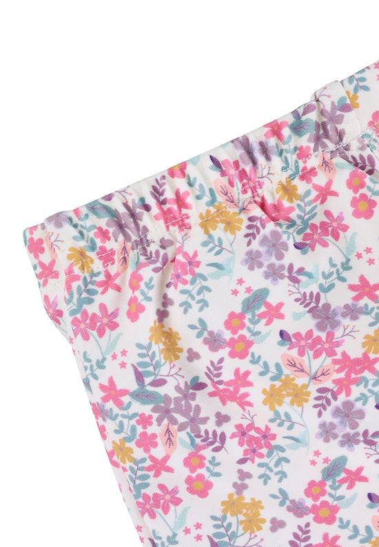 Sterntaler Leggings bedruckt mit Blumen in ecru Hotsell