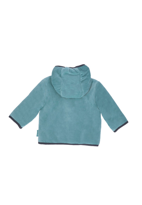 Sterntaler Kapuzen-Jacke aus Nicki, Motiv Eisbär Elia, Türkis Fabrikverkauf