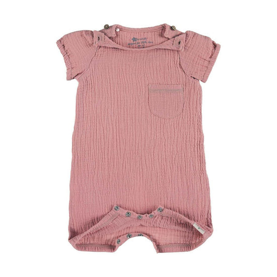 Sterntaler Playsuit in Zartrosa oder Hellrot mit Puffärmelchen Kostenloser Versand