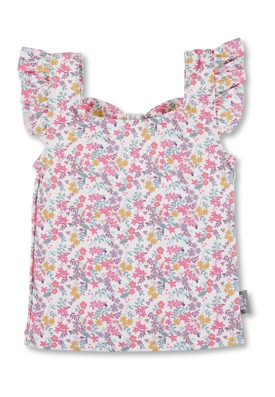 Sterntaler Schwimmshirt bedruckt mit bunten Blumen in ecru Begrenztes Angebot