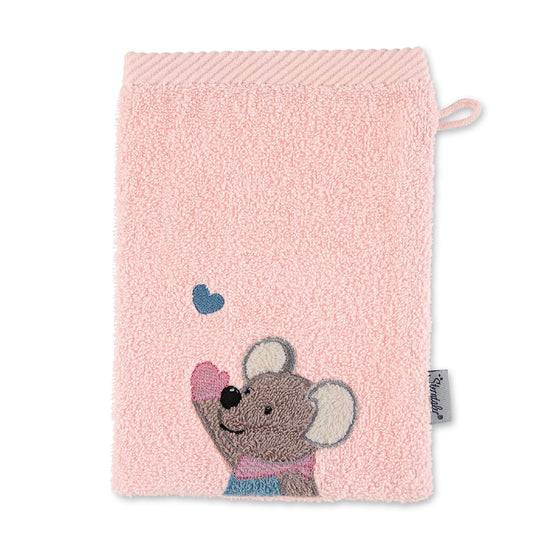 Sterntaler Waschhandschuh Maus Mabel in Zartrosa, 15x21cm Zeitlich begrenztes Angebot
