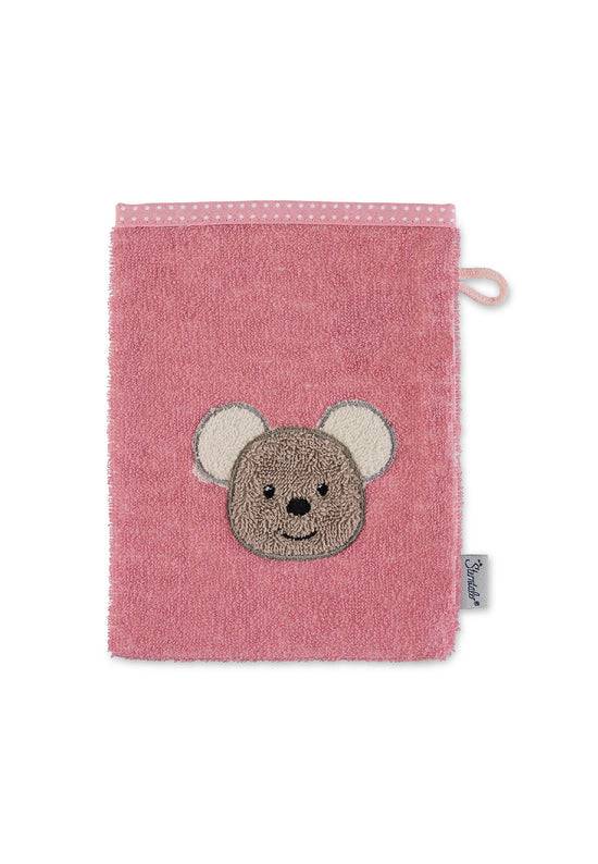 Sterntaler Waschhandschuh Maus Mabel aus Frottee in Rosa Exklusive Angebote
