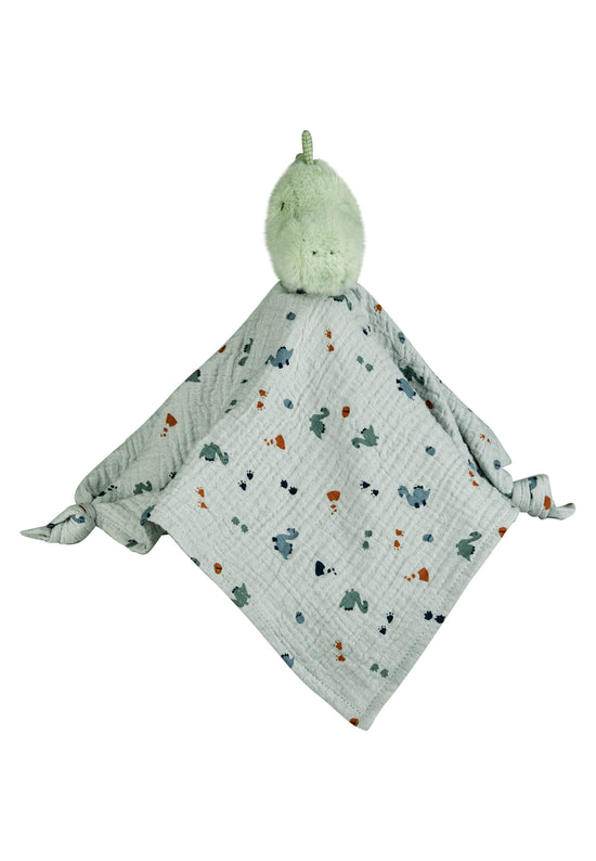 Sterntaler Schmusetuch Dino Rexi in graublau, 34cm
