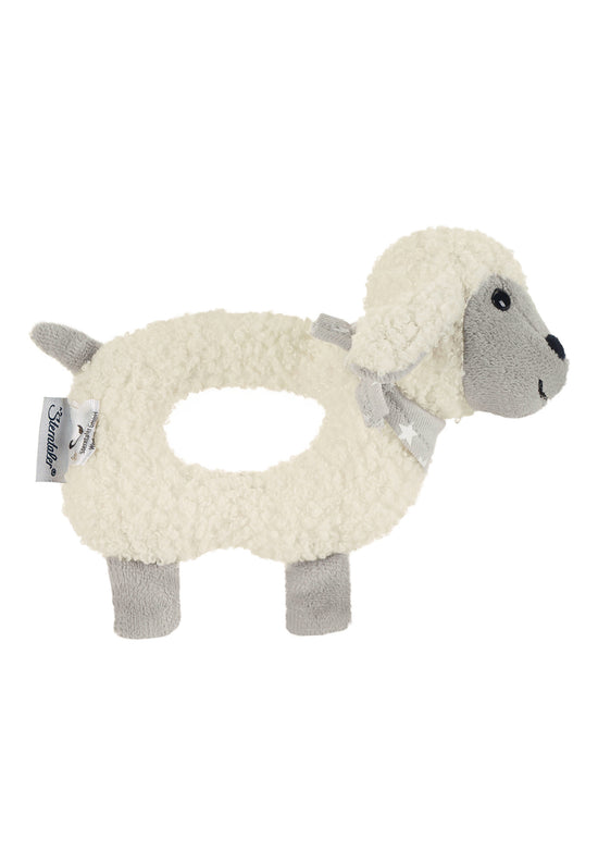 Sterntaler Greifling Schaf Stanley in Ecru mit Grau, 16 cm Riesige Rabatte