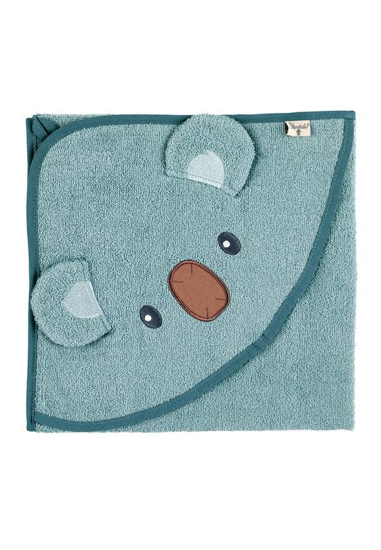 Sterntaler GOTS Motiv-Badetuch Koala Kalla in Blau melange
