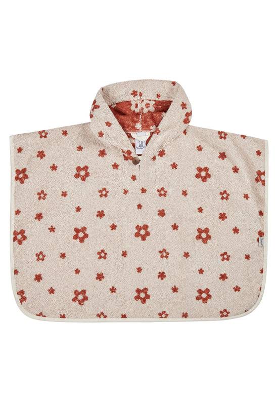 Sterntaler Badeponcho Bauernhof mit Motiv Blumen