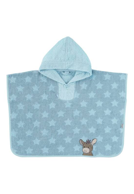 Sterntaler Poncho Esel Emmi aus Frottee in Hellblau, 70x50cm Online
