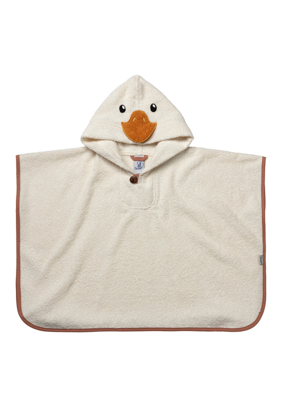 Sterntaler Badeponcho Ente Edda aus Baumwolle in ecru Auslauf