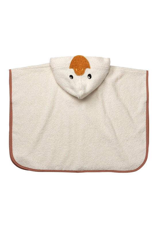 Sterntaler Badeponcho Ente Edda aus Baumwolle in ecru Auslauf