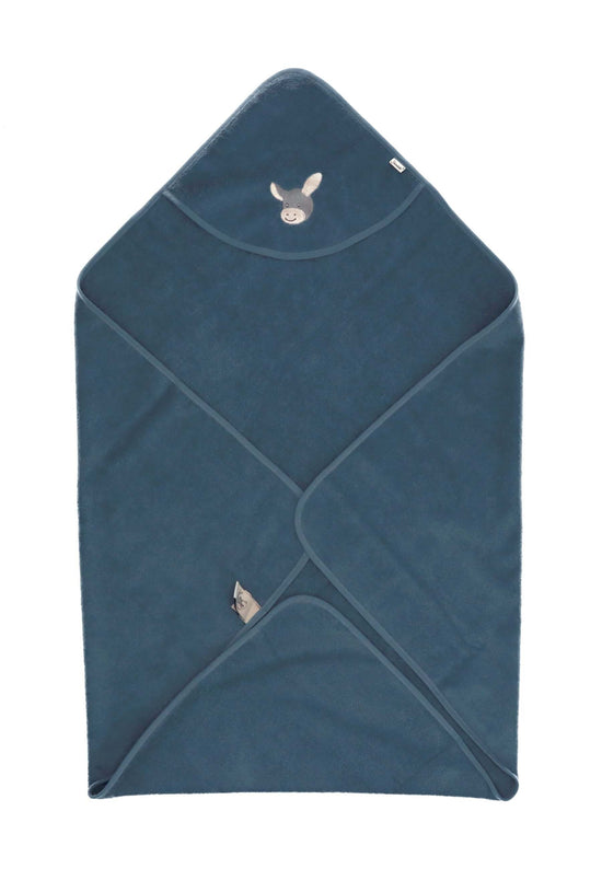 Sterntaler GOTS Badetuch 100x100 Esel Emmi in Blaugrau im Angebot