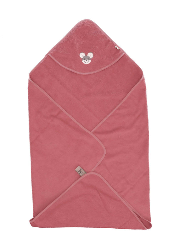 Sterntaler GOTS Badetuch 100x100 Maus Mabel aus Frottee, Rosa Schlussverkauf