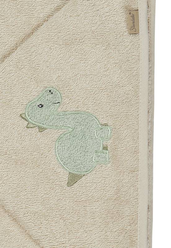 Sterntaler Kapuzenbadetuch Dino Rexi in beige, 100x70cm Blitzverkäufe