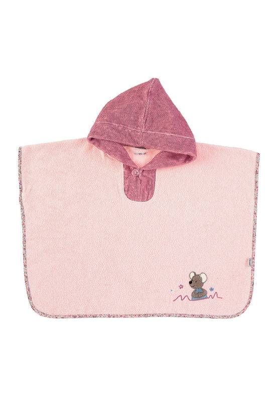 Sterntaler Poncho Maus Mabel aus Frottee in Zartrosa, 70x50cm Großer Ausverkauf