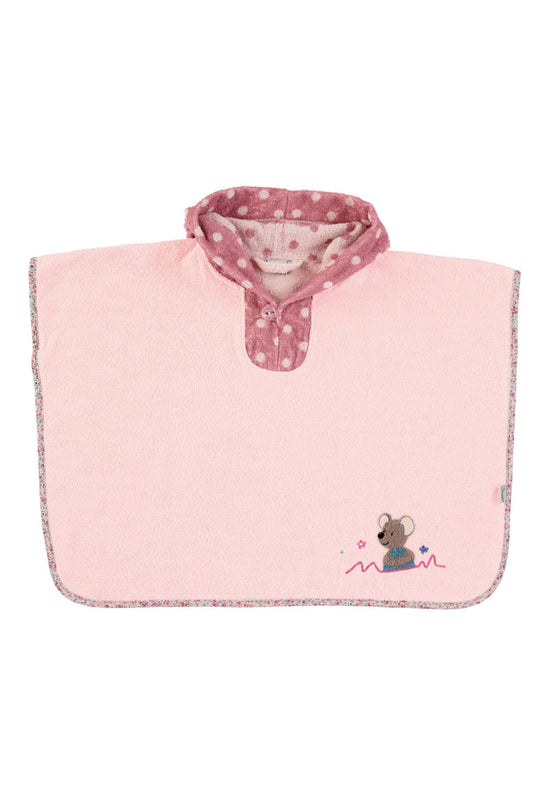 Sterntaler Poncho Maus Mabel aus Frottee in Zartrosa, 70x50cm Großer Ausverkauf