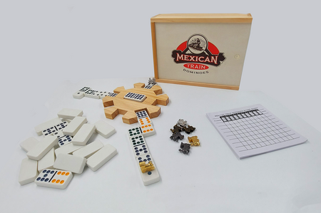 spieleoffensive Mexican Train in Holzbox Verkauf