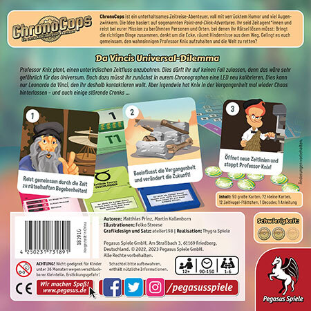 spieleoffensive ChronoCops  Da Vincis Universal-Dilemma Weihnachtsangebot