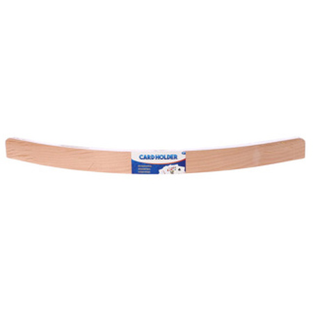 spieleoffensive Großer Spielkartenhalter - gebogen 50 cm aus Holz Zeitlich begrenztes Angebot