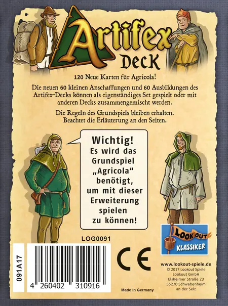 spieleoffensive Agricola - Artifex-Deck Erweiterung Kauf eins, bekomm eins gratis