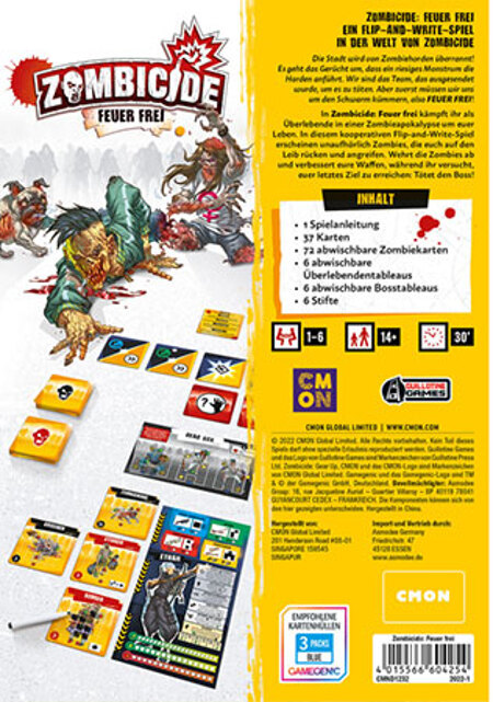 spieleoffensive Zombicide: Feuer frei Flip n`Write Valentinstagsangebot