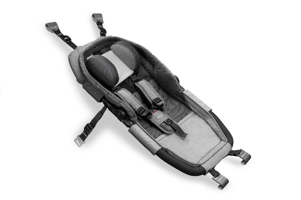 babymarkt Kinderfahrradanhänger Kidgoo2 Steel Grey Kollektion 2023 inklusive Hängematte Plus Limited Edition Theraline Speichern exportieren