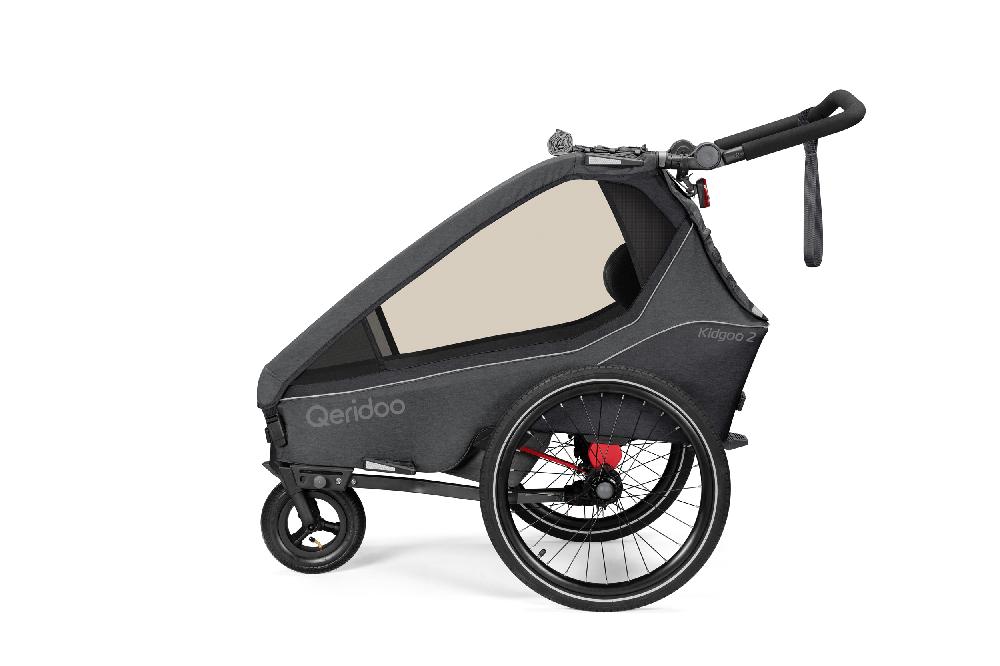 babymarkt Kinderfahrradanhänger Kidgoo2 Steel Grey Kollektion 2023 inklusive Hängematte Plus Limited Edition Theraline Speichern exportieren