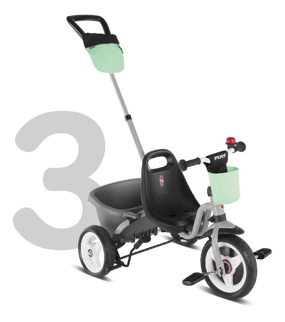 babymarkt 4 in 1 Dreirad Ceety Comfort lichtgrau 2440 Lagerräumung
