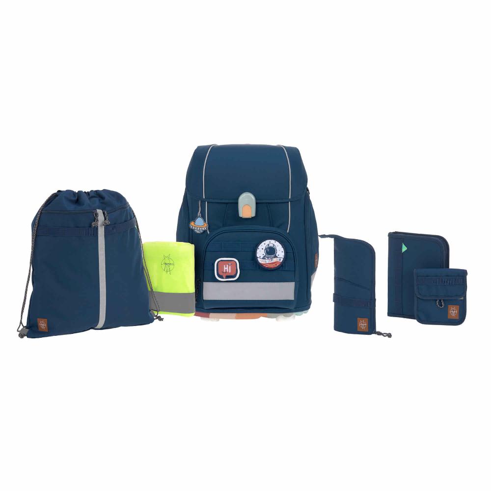 babymarkt Schulranzen-Set 7-tlg. Boxy Unique navy