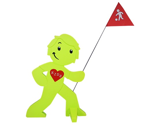babymarkt Streetbuddy Warnfigur für mehr Kindersicherheit - grün Begrenzte Freigabe