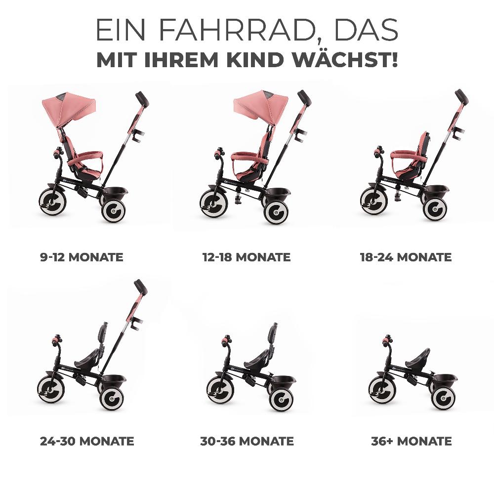 babymarkt Dreirad Aston rose pink Letzte 3 Tage