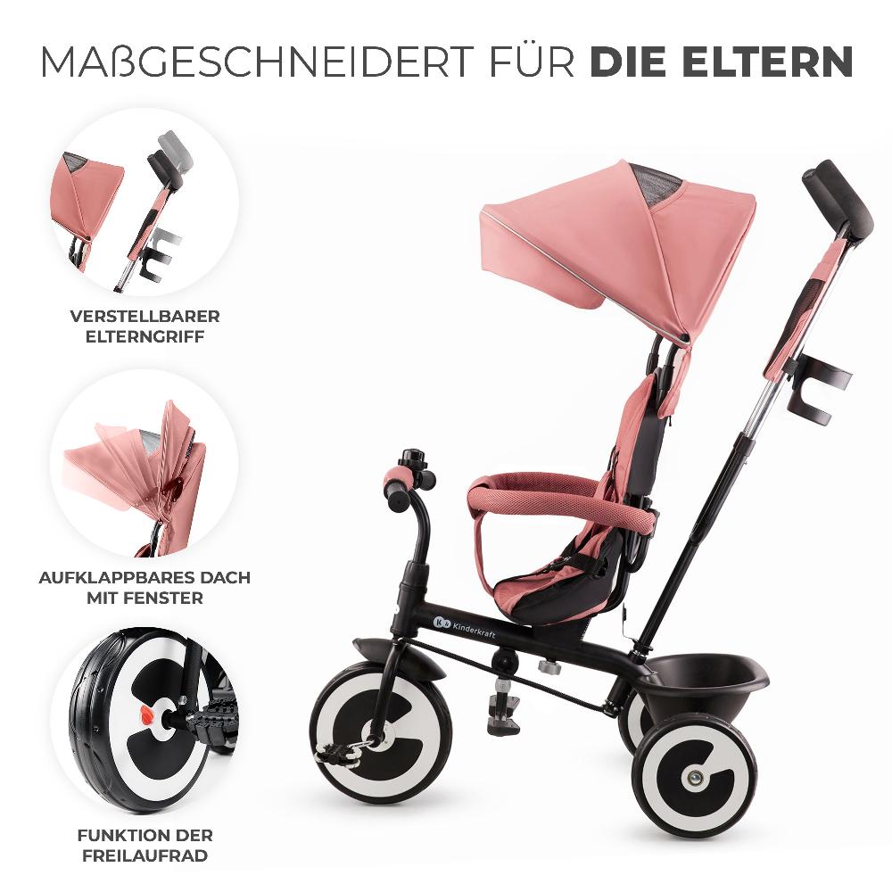babymarkt Dreirad Aston rose pink Letzte 3 Tage