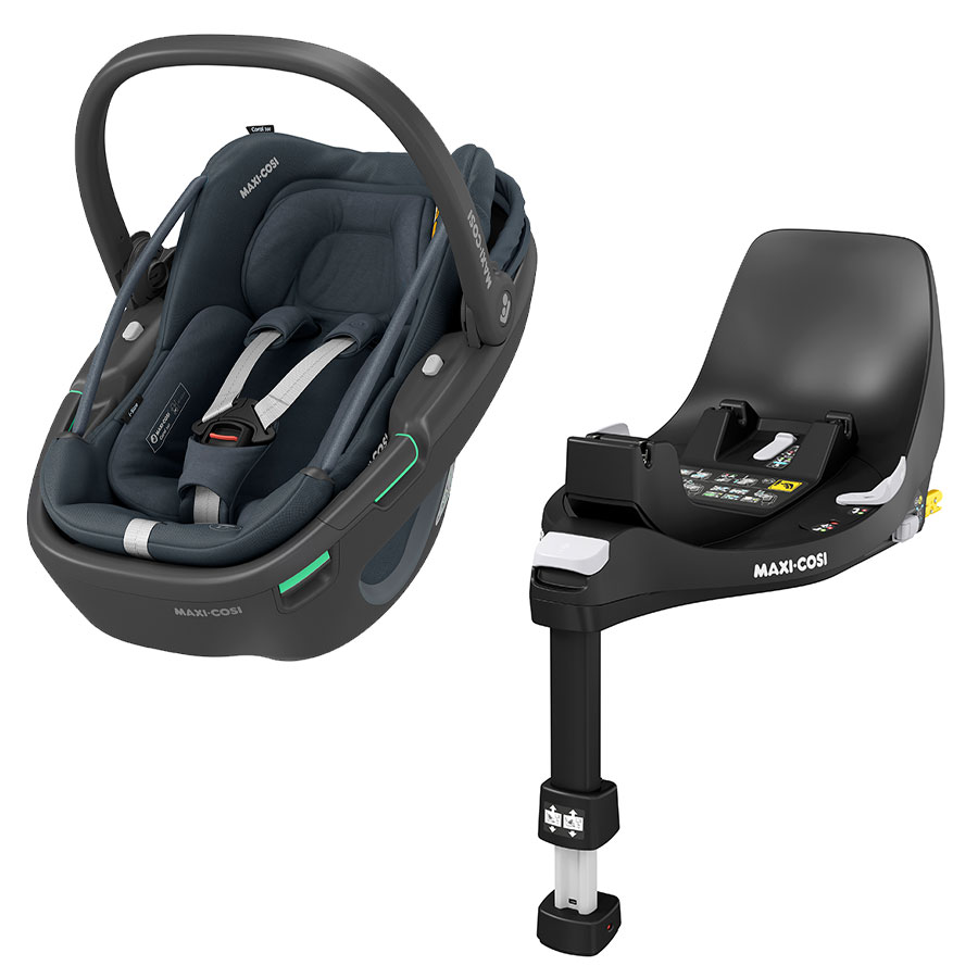 babymarkt Set Babyschale Coral 360 Essential Graphite plus Basisstation FamilyFix 360