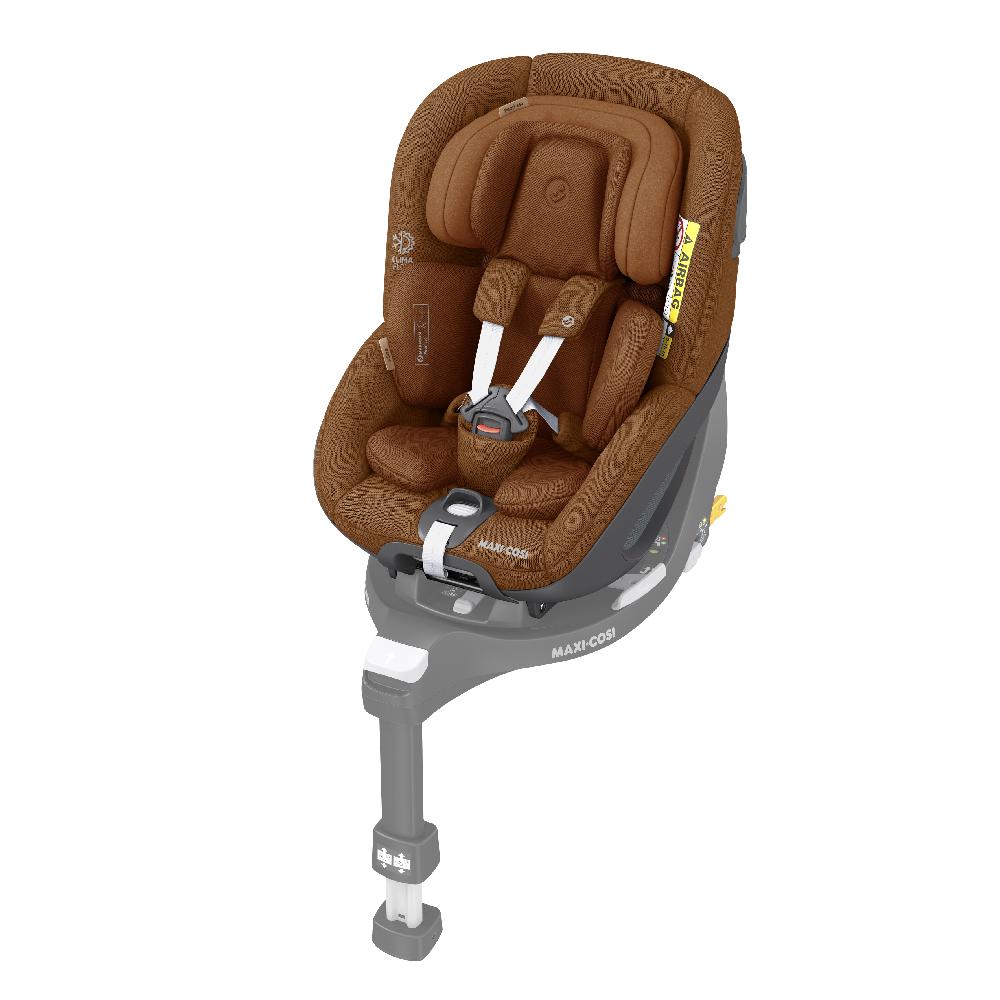 babymarkt Reboarder Pearl 360 Authentic Cognac inkl. Neugeboreneneinlage