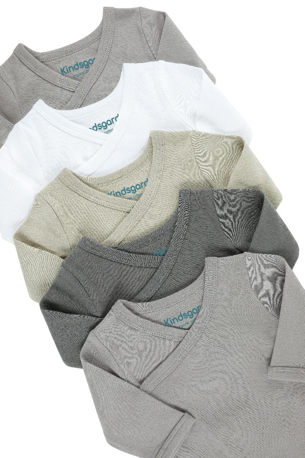 babymarkt Wickelbody trunder 5er-Pack langarm grau Versandkostenfrei
