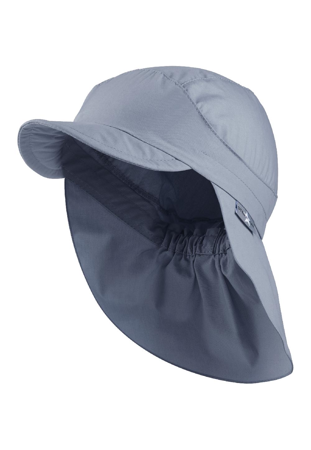 babymarkt Schirmmütze mit Nackenschutz Basic graublau