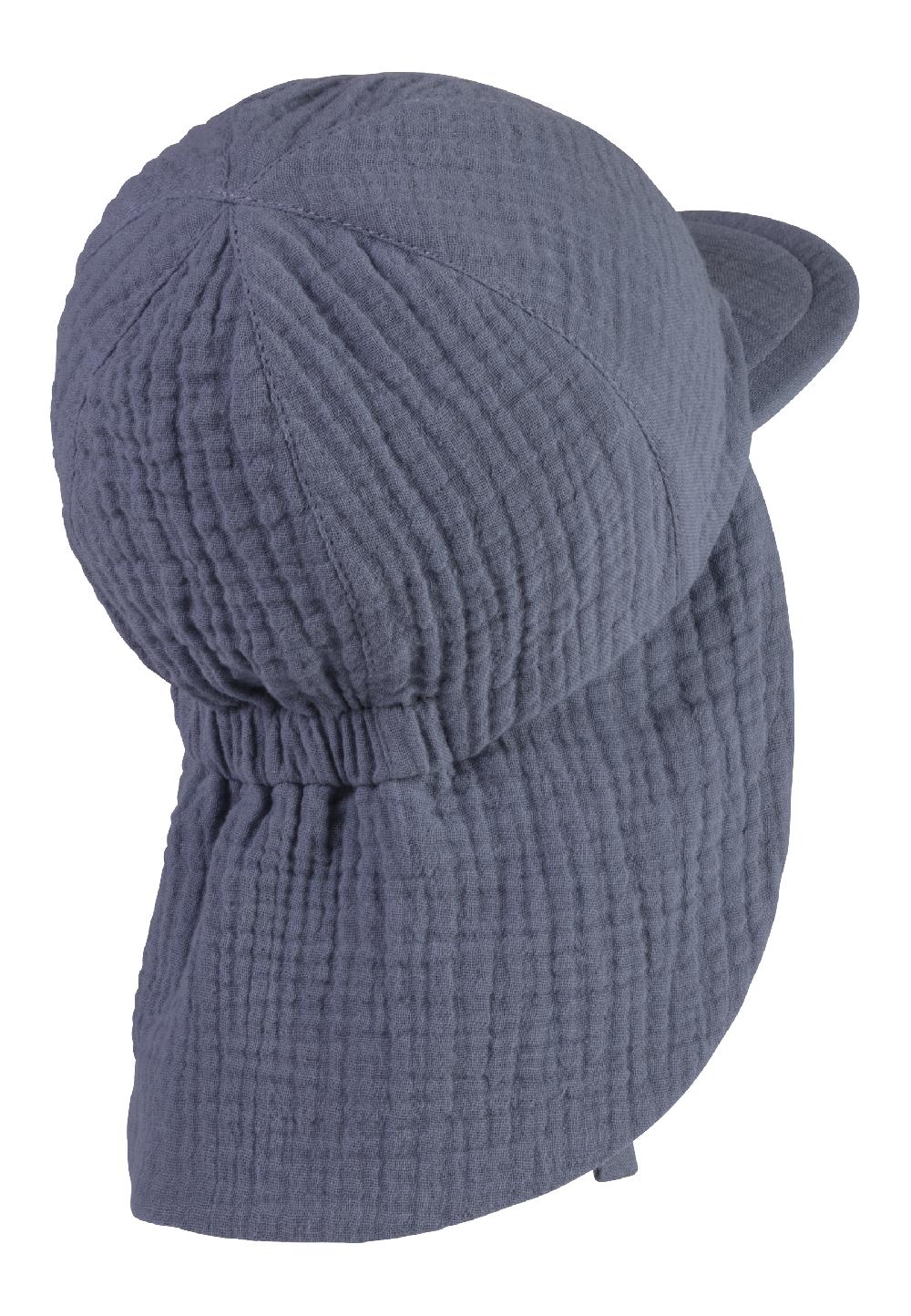 babymarkt Schirmmütze mit Nackenschutz Musselin graublau Tägliche Deals