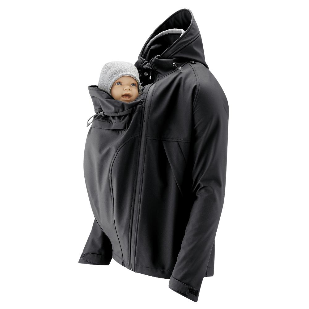 babymarkt Softshell-Tragejacke für Männer Allrounder schwarz Sonderangebote