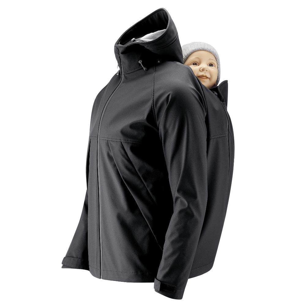 babymarkt Softshell-Tragejacke für Männer Allrounder schwarz Sonderangebote