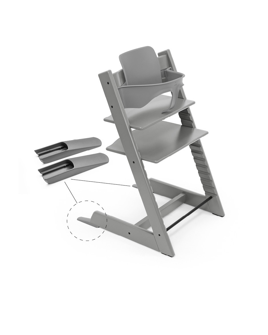 babymarkt Tripp Trapp Hochstuhl Buche Storm Grey + Gratis Baby Set V2 storm grey Fabrik Onlineshop